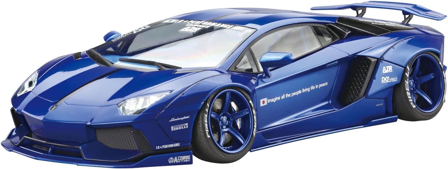 1/24 リバティーウォーク No.18 LBワークス ランボルギーニ アヴェンタドール Ver.2 プラスチック製 色分け済みプラモデル