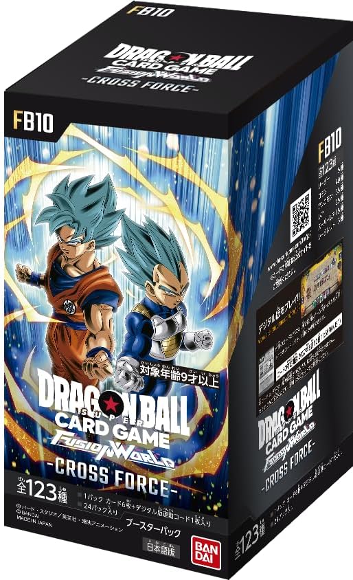 6月発売予定を組む お一人様3個まで ドラゴンボールスーパーカードゲーム 核融合反応世界 ブースター容器に並べる CROSS FORCE [FB10] BOX