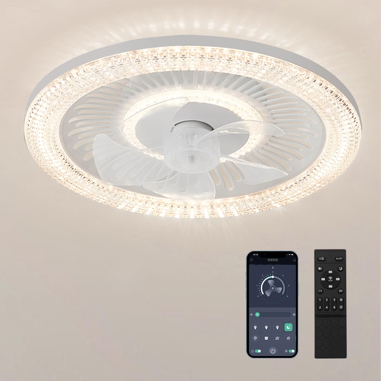 リモコン式シーリングファンライト【新品未使用】 Amazon.co.jp : シーリングファンライト ZXhome 50cm 扇風機 一