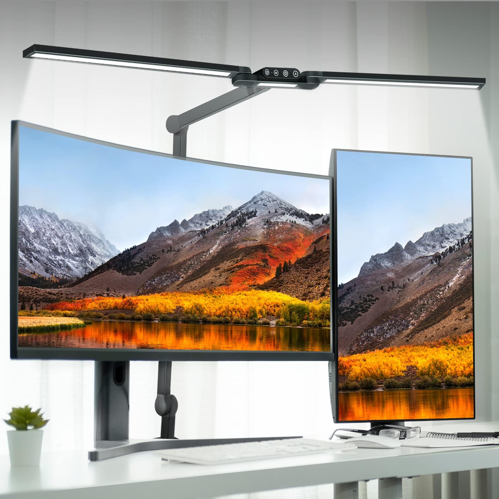 デスクライト LED 電気スタンド 明るさ1900Lx，折り畳み可能なLEDデスクライト、37.4 \