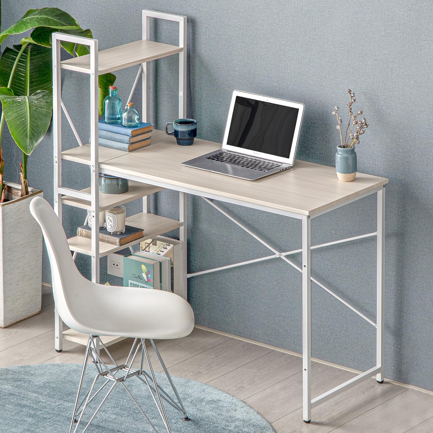 楽天市場】モダンデコ デスクデスク ハイタイプ 木製 テレワーク (分離