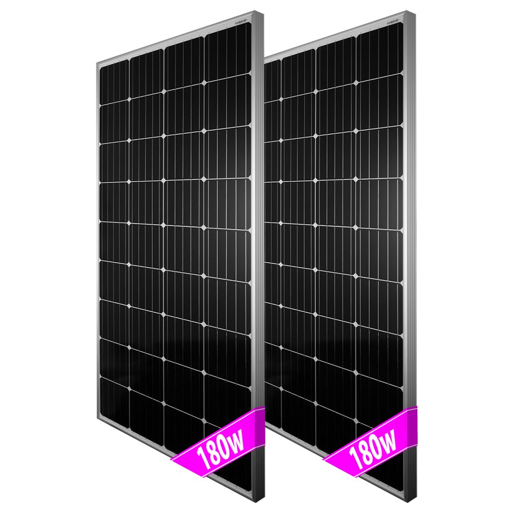 110W 単結晶 ソーラーパネル 2枚セット 高効率単結晶太陽光発電 キャンピングカー 船舶 自家発電