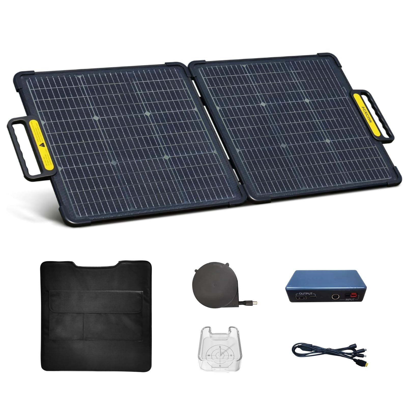 ふ*ん様 ソーラーパネル 100W 折りたたみ式 ソーラーチャージャー 太陽光パ Amazon | XINPUGUANG ソーラーパネル フレキシブル 100W 12V