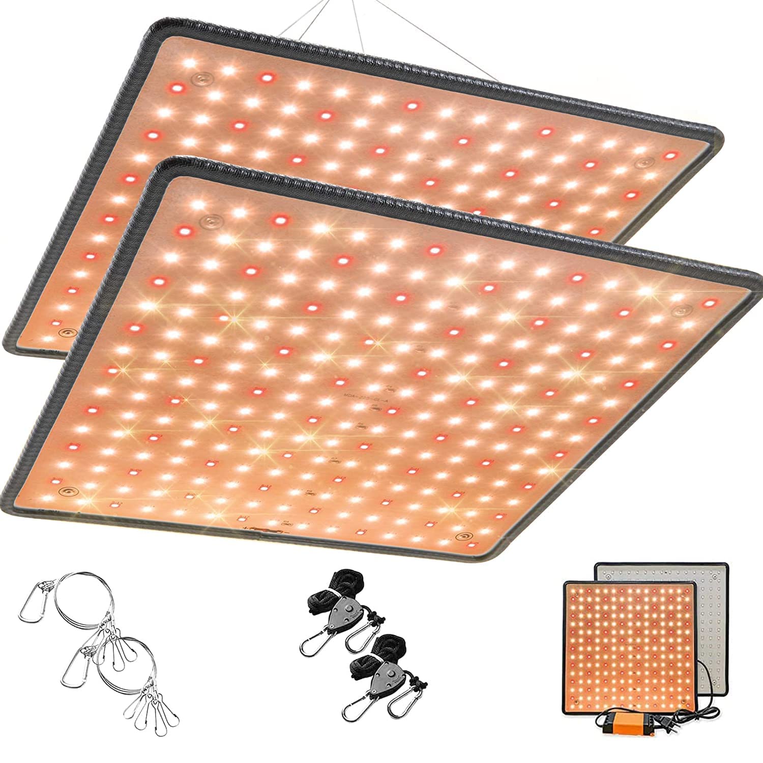 ライト400W相当 225個 3500k 2835 SMD ライトチップ フルスペクトル 光補足 日照不足解消 省エネ 長寿命 家庭菜園 野菜工場 多肉植物育成 観葉植物 野菜 水耕 農業・園芸用 (2個セット)