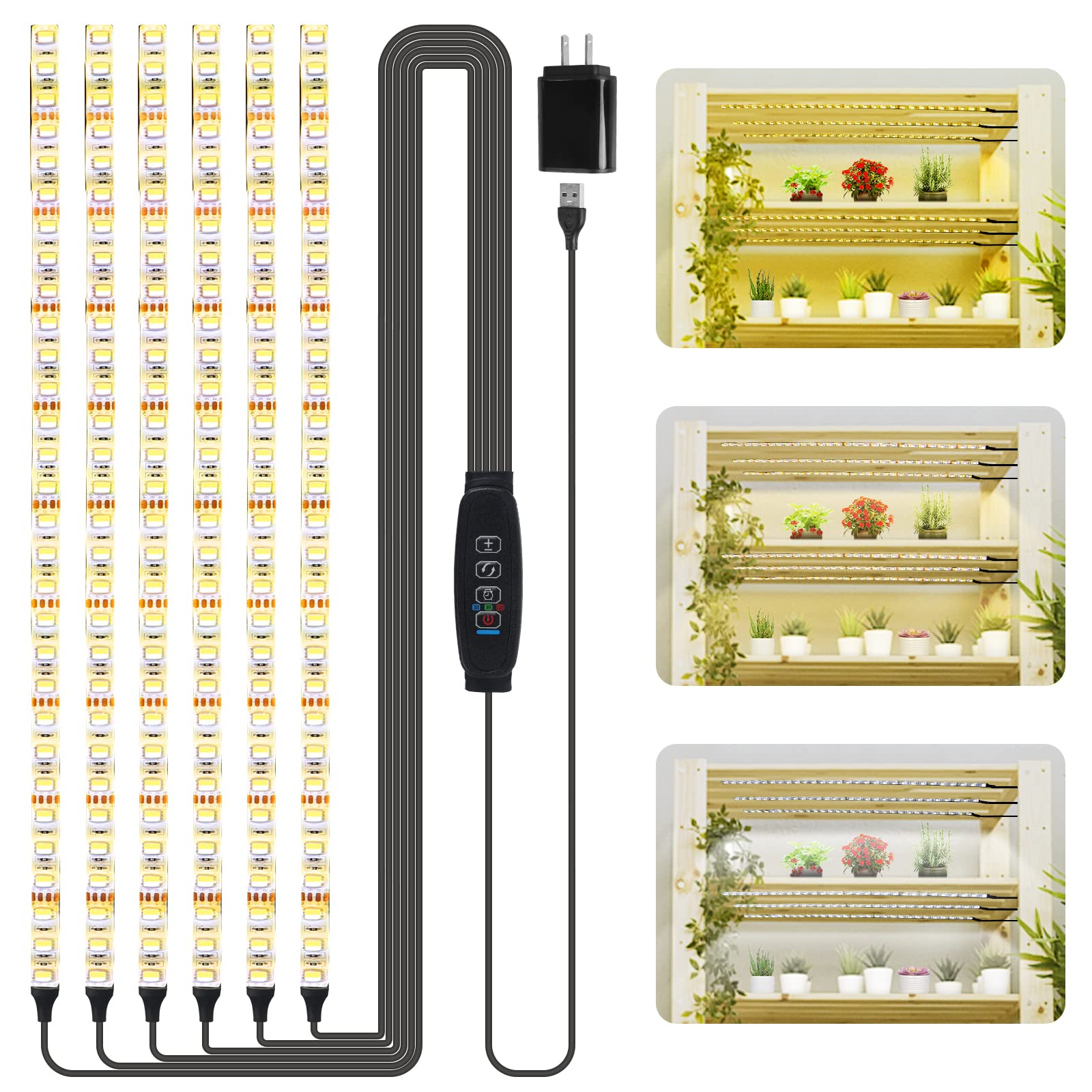 楽天市場】Esbaybulbs植物育成ライト8本セット暖色系384個LEDチップ