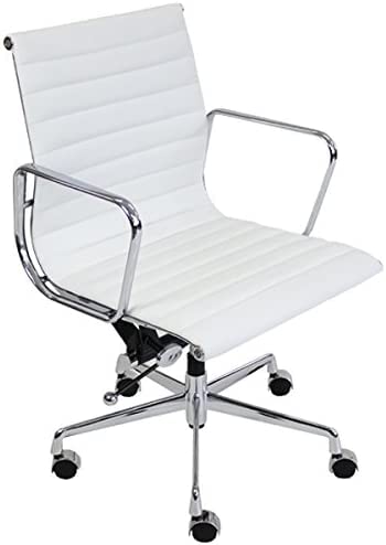 イームズ アルミナムチェア ローバックチェア 本革 キャスター 肘掛け Crメッキ クロームメッキ 回転させる 昇降 高さ合わせる なめし革 執務室女性議長 ロッキング女性議長 会合女性議長 腰かけ 腰かけ イス チェアー 円卓会議室 書房 白 1011l (駱駝)
