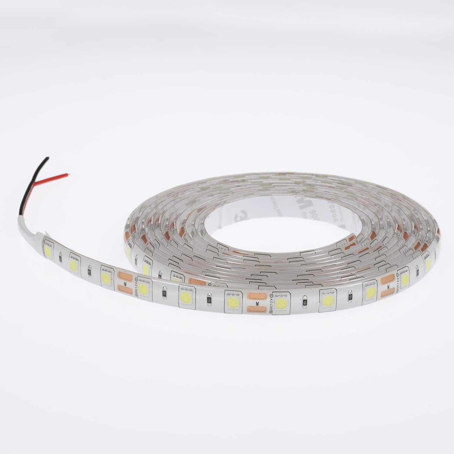 トラック野郎御用達プ ledライトテープ テープライト 1m 2m 3m 防水 12v 一段式 LEDテープ 車 単車 バイク オートバイ 選挙カー (3m, レッド)