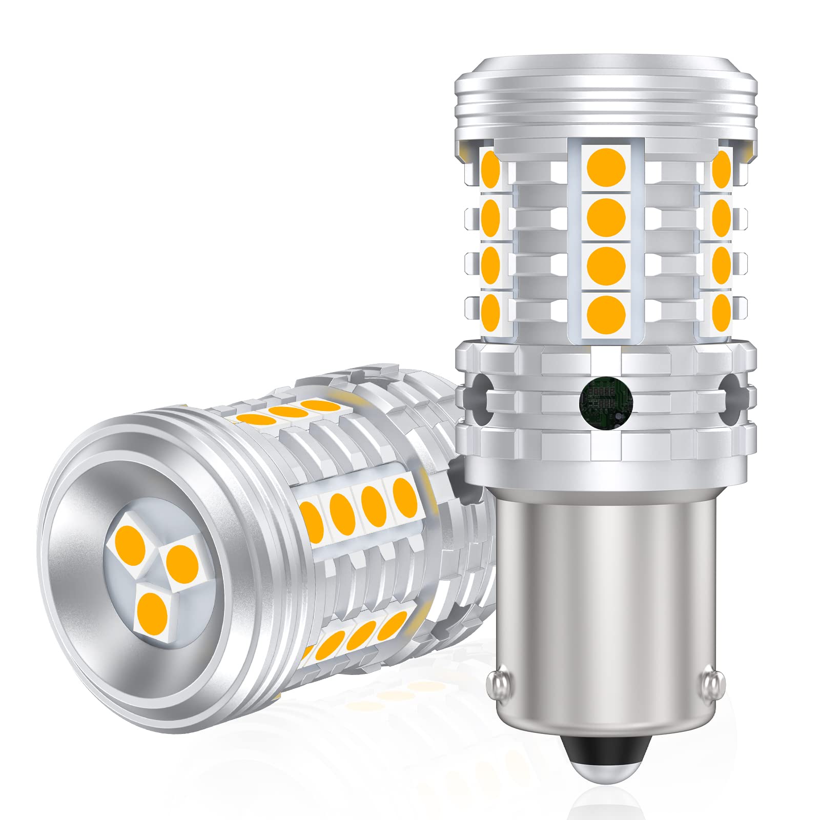 T20 ピンチ部違い LED ウィンカー バルブ 専用 純正アンバー ハイフラ防止 抵抗内蔵ィンカー ステルス仕様 12V車用 車検対応