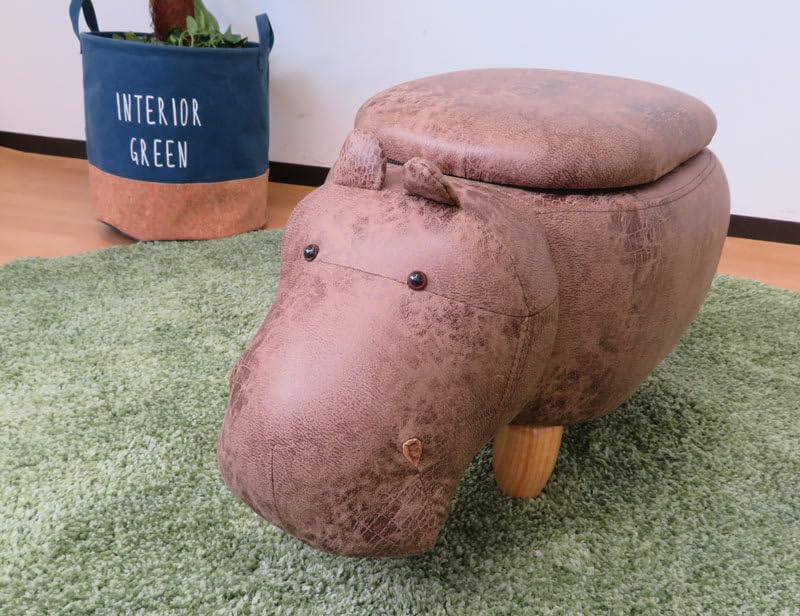 ビバホーム 動物 スツール 収納付 カバ