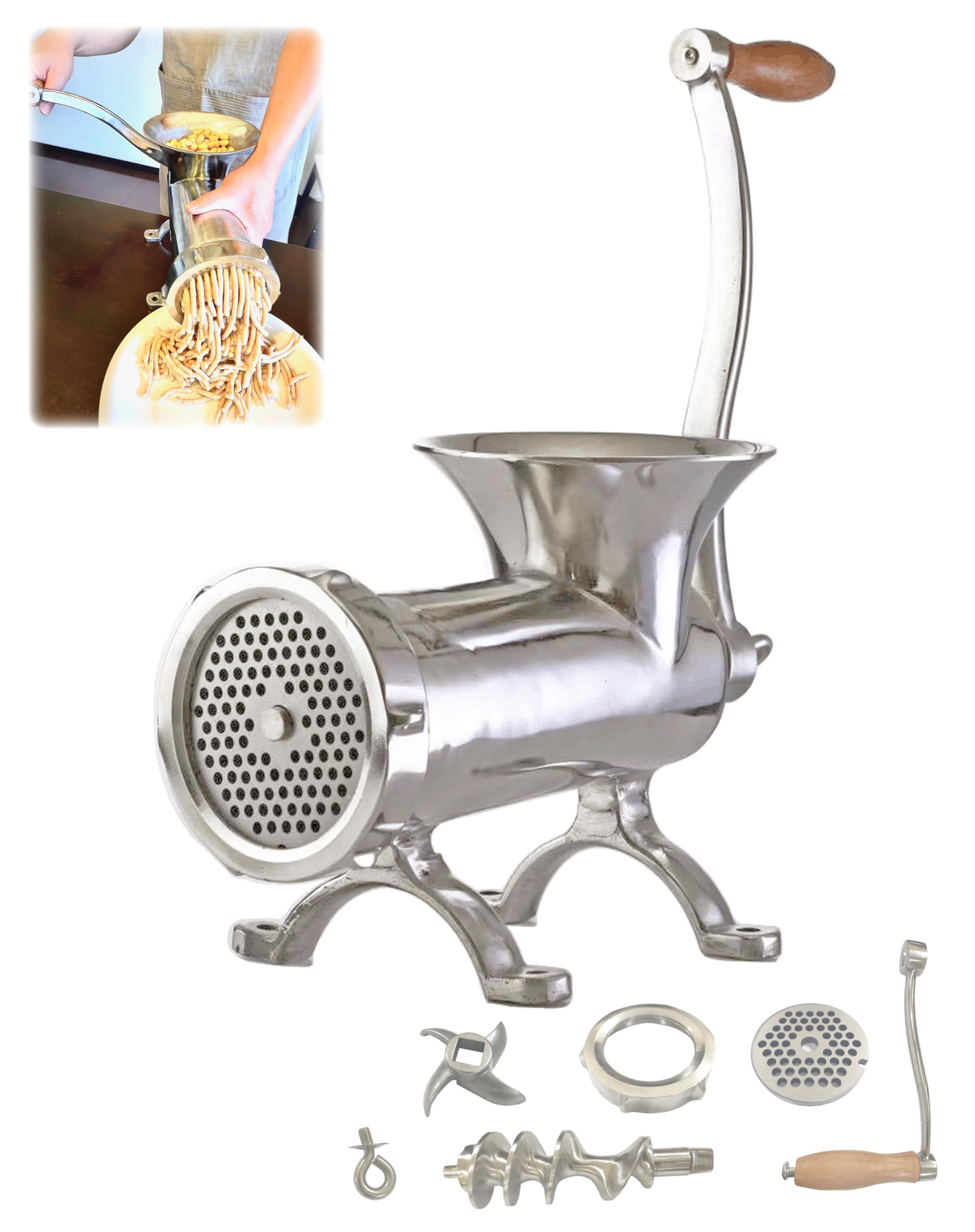 ミートチョッパー 味噌ひき機 ミンチ機 肉挽き機 豆挽き器 ミートミンサー 手動式【12型】