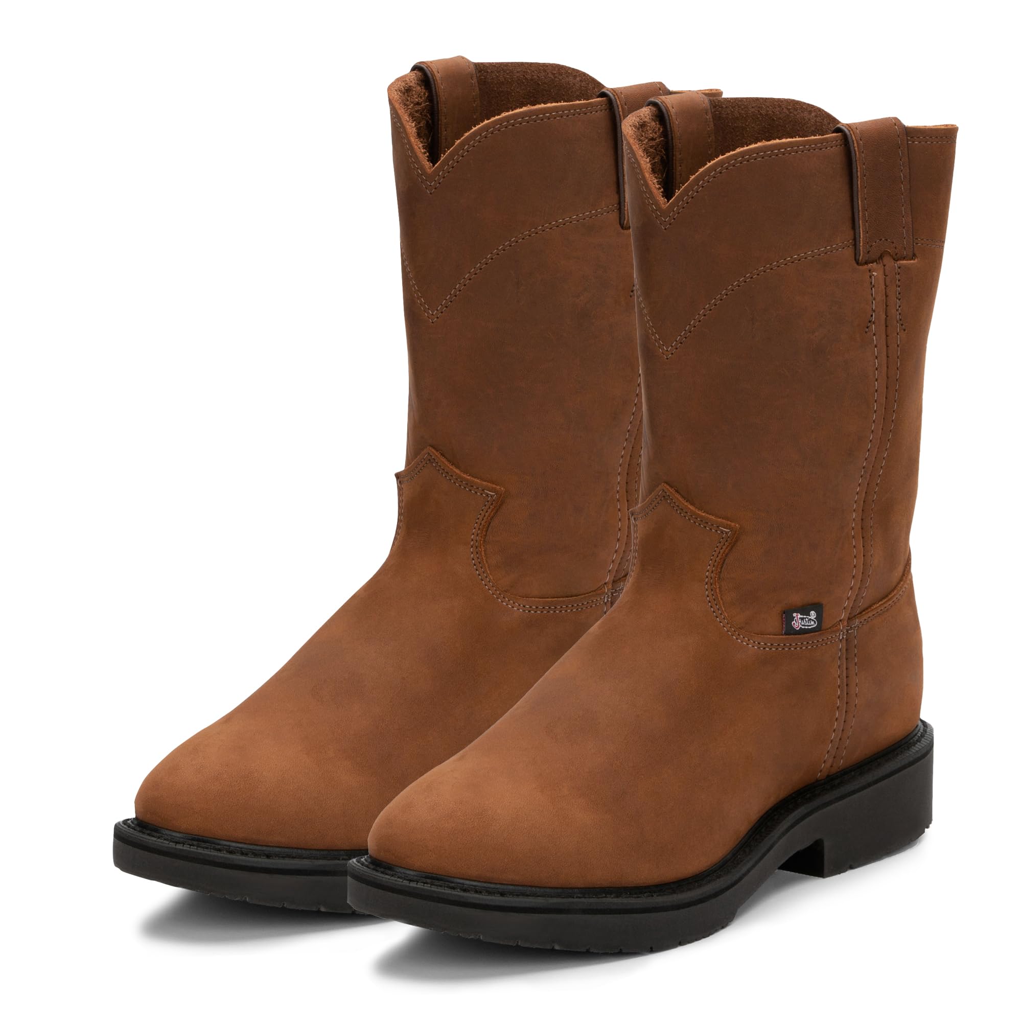 メンズダブル快適4760 Work Boot カラー: ブラウン｜明金万代