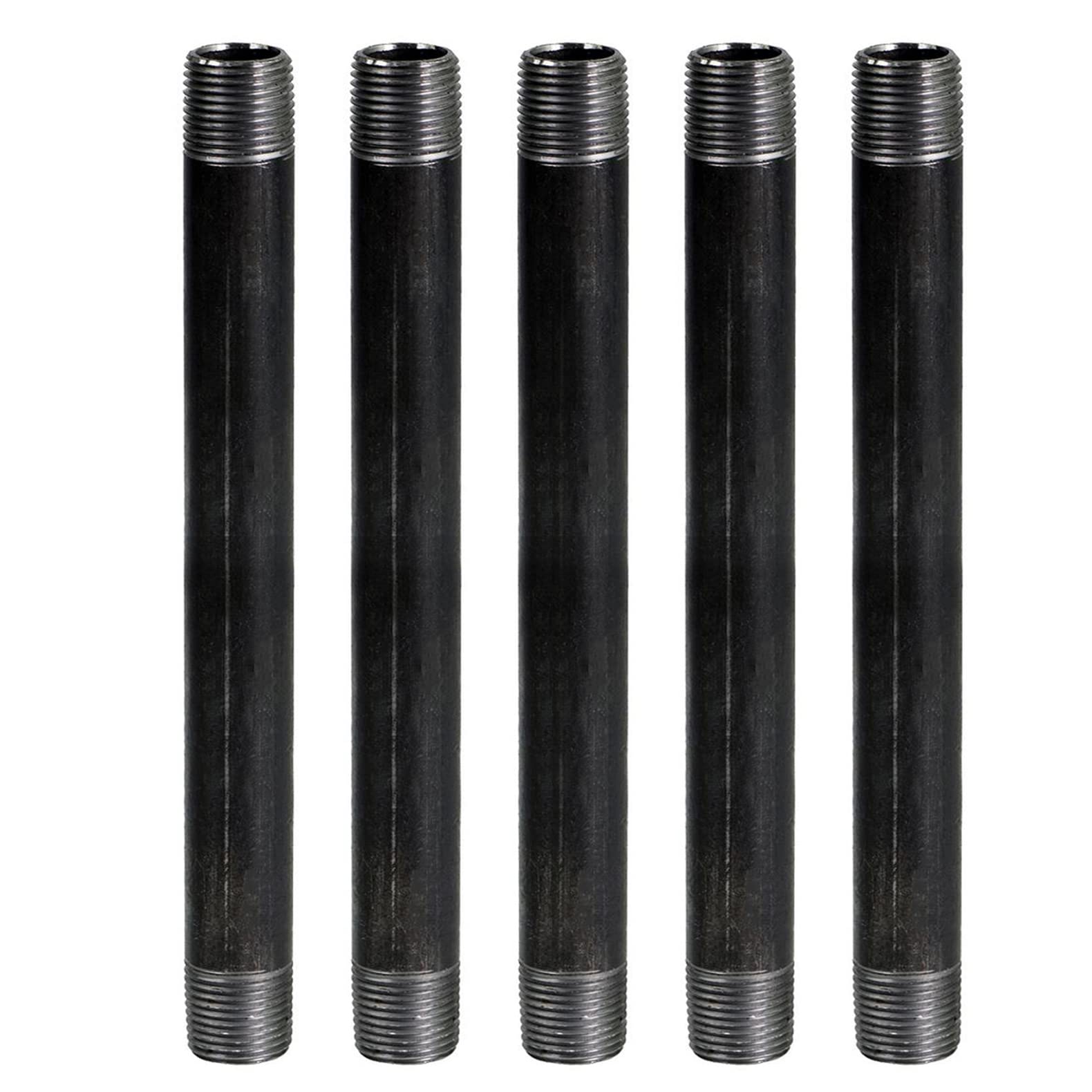 プレカットブラックスチールパイプ 3/4\" x 24\" 5