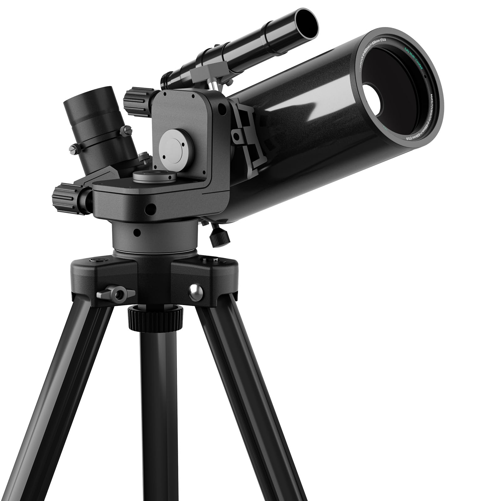 望遠鏡 大人用 天文学用 80-90mm 口径850-1250mm 屈折光学複合望遠鏡 コンパクトポータブルトラベル望遠鏡 プロ三脚&電話アダプター付き (707080)|明金万代