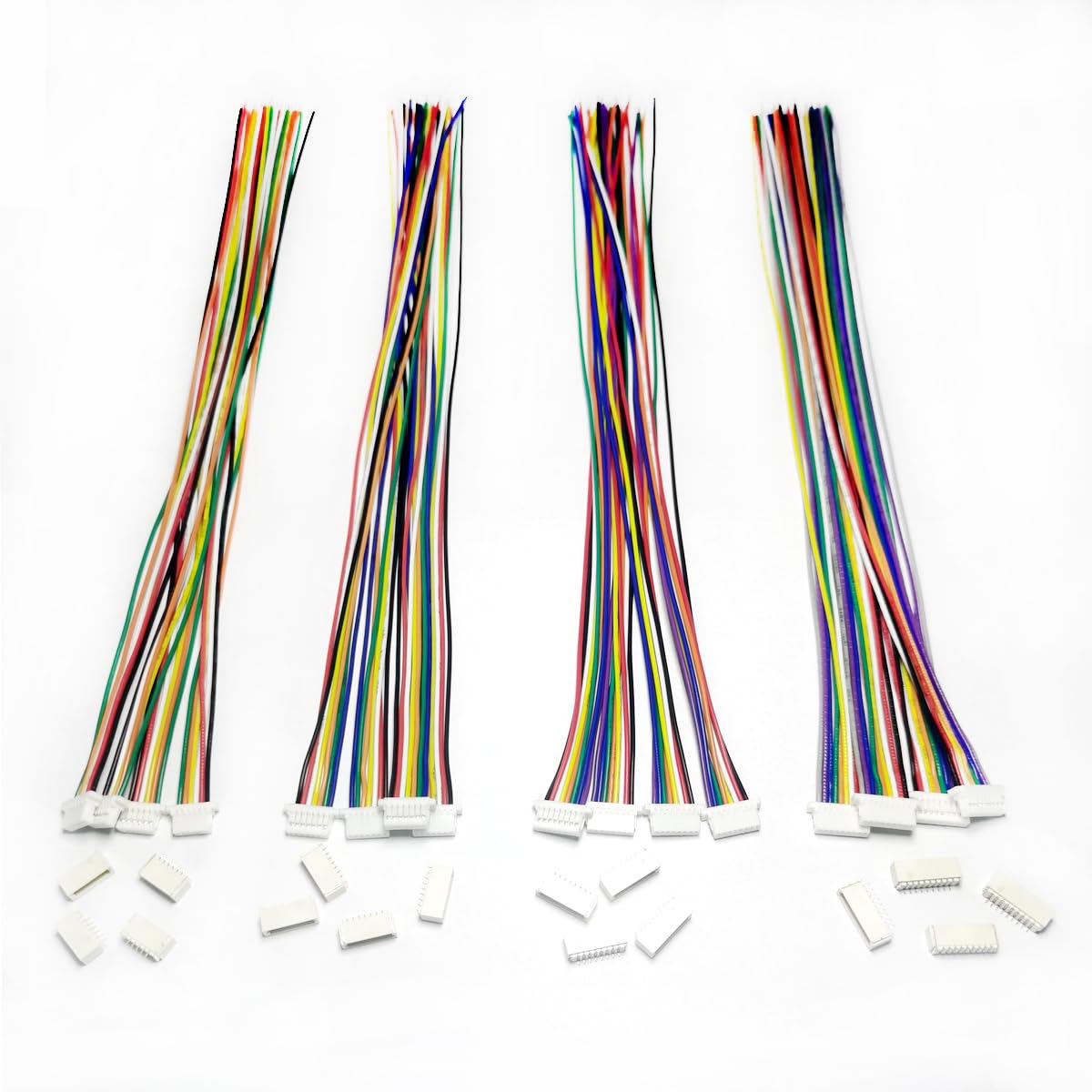 16セット JST SH 1.0mm 6 7 8 9ピンオスコネクタと28AWGメスコネクタプラグ ワイヤーケーブル付き 20cm|明金万代