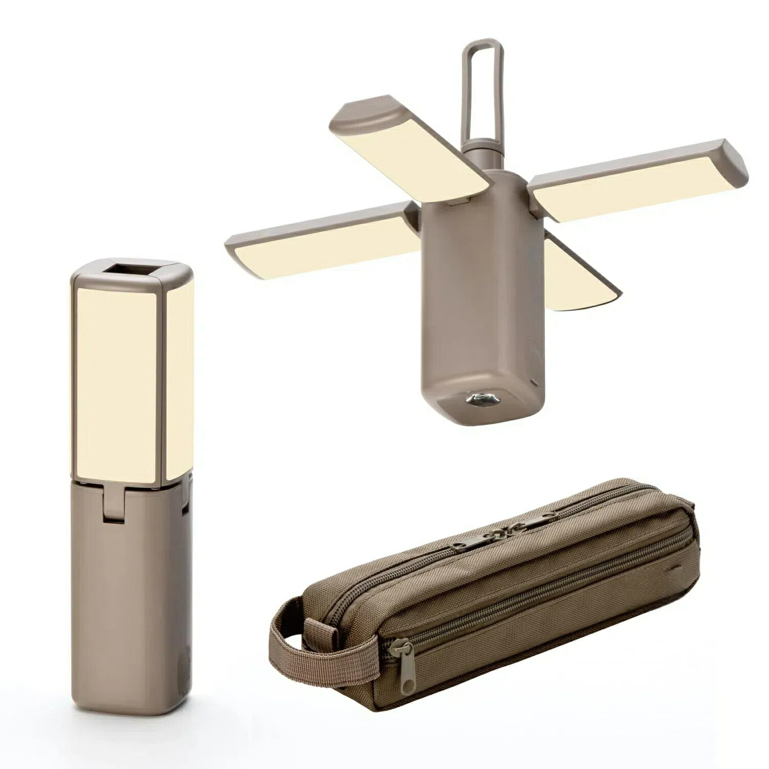 LEDランタン ポータブル 13,400mAh 充電式 キャンプ アウトドア T 屋外仕様 防水 小型 明るい 電球色 暖色 蛍光色 昼光色 EL BRIGHT 1 (ブラック)