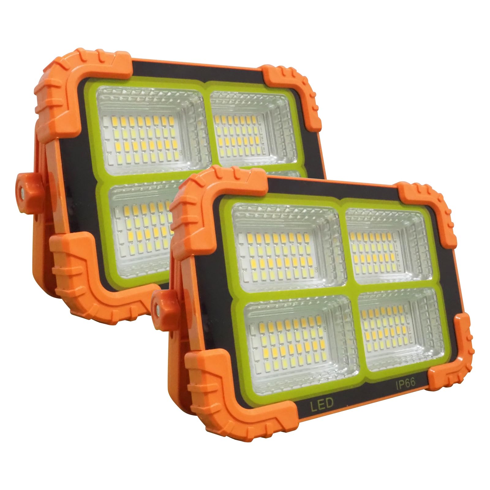 LED 投光器 Sサイズ ソーラー ライト USB 充電式 照明器具 屋外 防水 キャンプ アウトドア【2個セット】