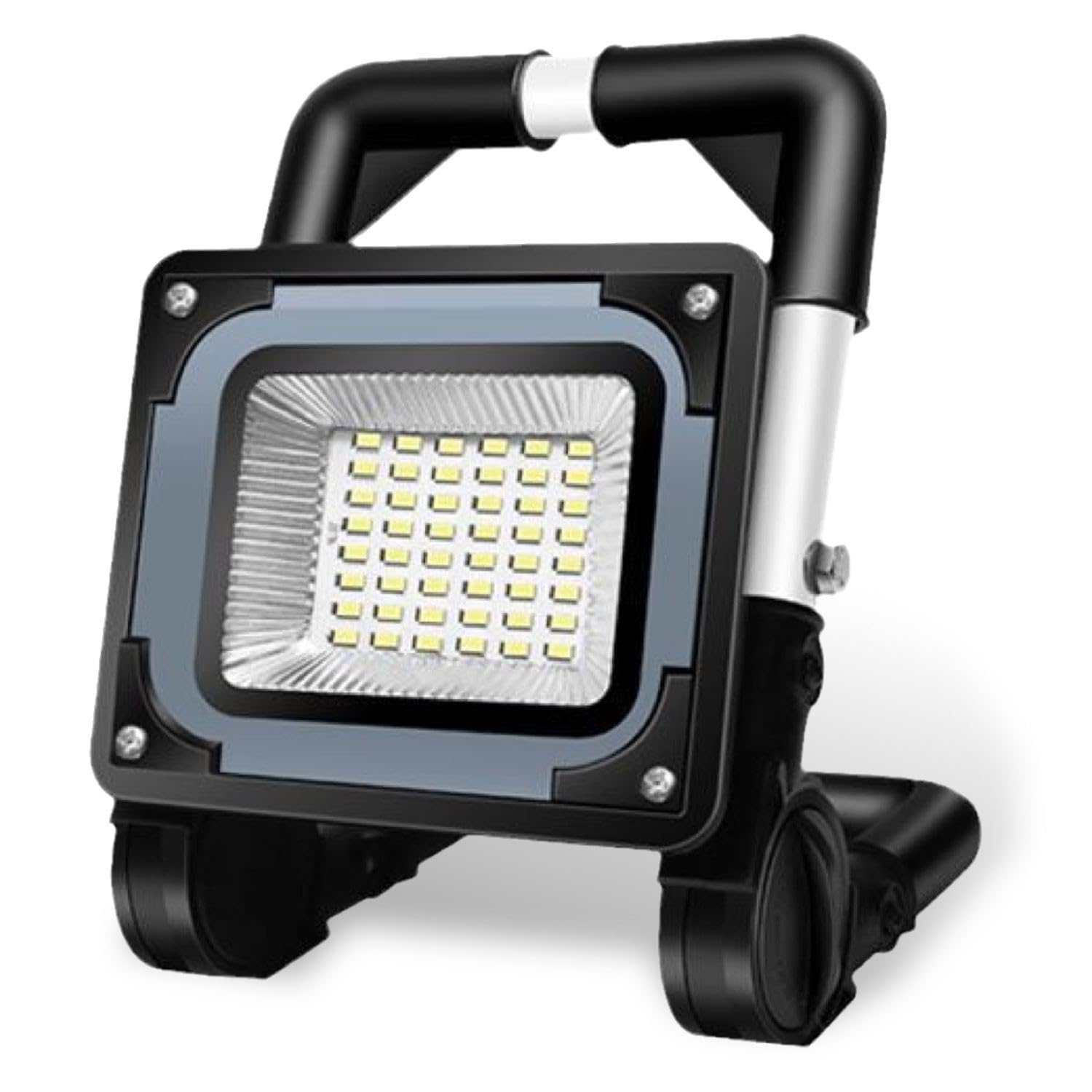 LED投光器 200W 充電式 99LED 大容量電池搭載 ポータブル投光器 LED作業灯 集魚灯 テントライト 昼白色 IP65防水 防災対策 夜間作業 夜釣り 軽量