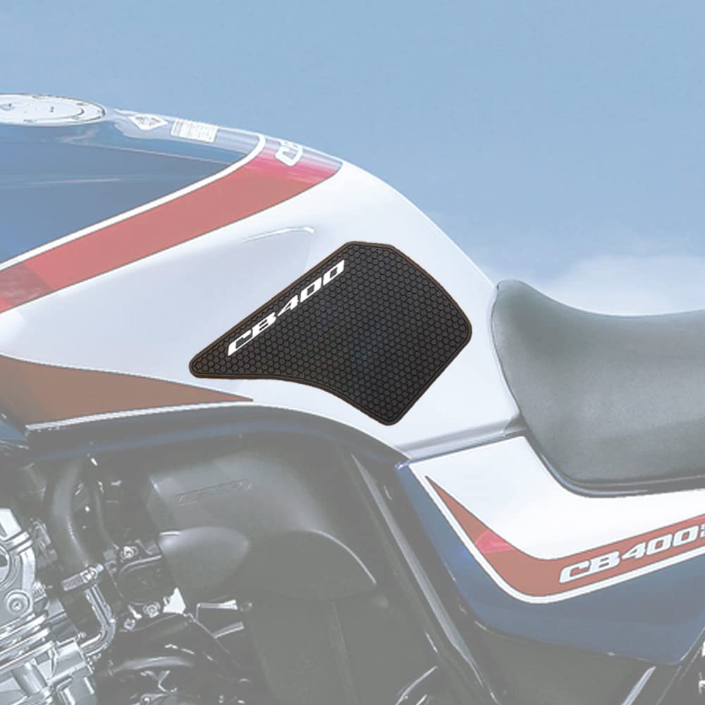 オートバイホンダCB400 CB400SF CB400SB 2020 2021 2022 2023 サイド燃料タンクパッドプロテクターステッカーニーグリップトラクションパッド CB400SF CB400SB 1999-ブラック