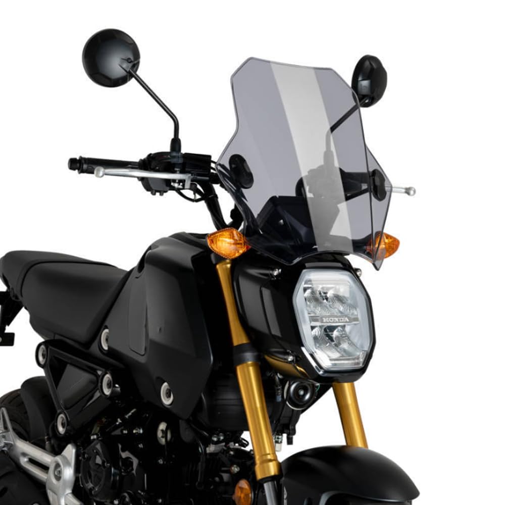 MSX 125 ユニバーサルオートバイフロントガラスフロントガラスカバースクリーンスモークレンズバイク偏向器ホンダ MSX125 GROM