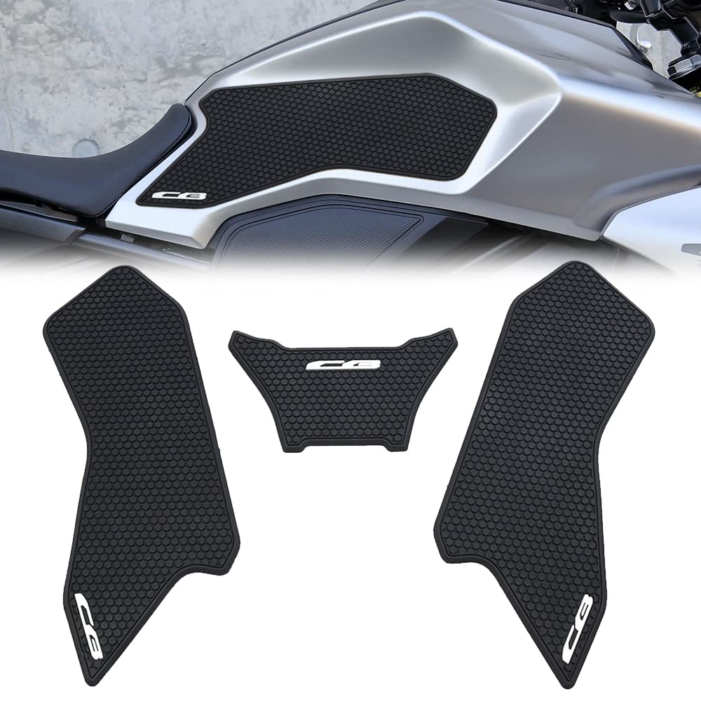 FOrホンダ タンクパッド CB250R CB 250R CB300R CB 300R ? オートバイのタンクパッド抗スリップタンクパッド保護ステッカーサイドタンクパッドトラクションパッド ブラック CB250R CB300R 2018-2023