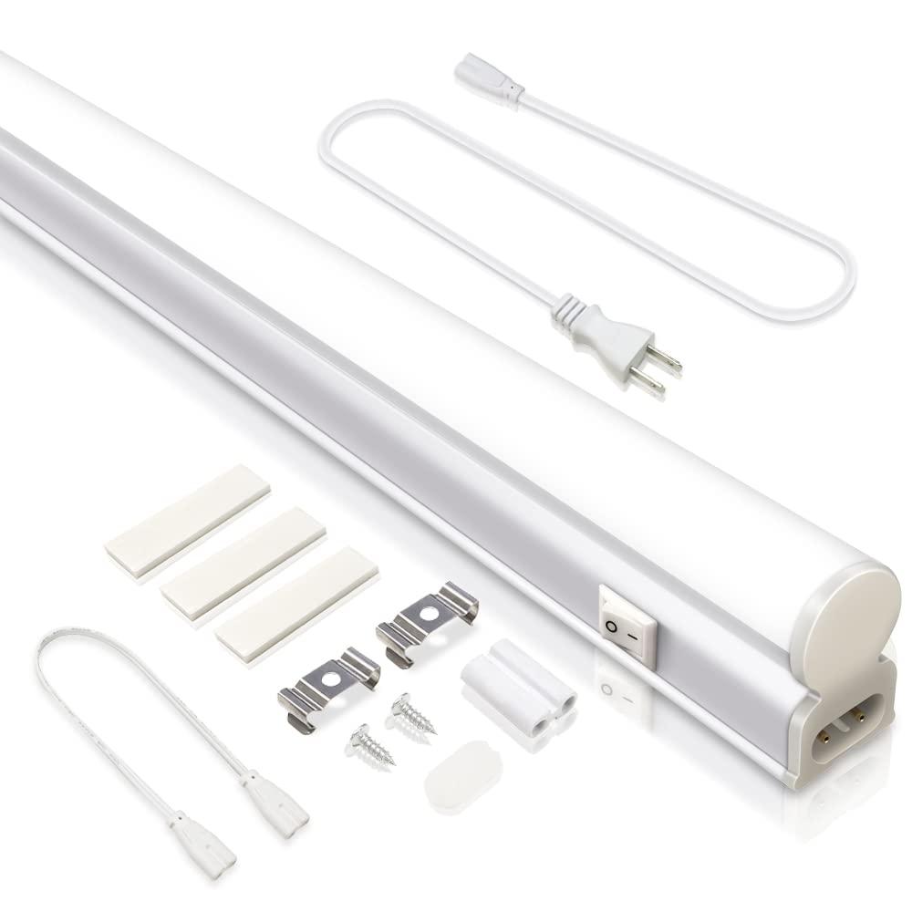 LED螢光灯 取り替えっこ付物の具一体型LED螢光灯 直管 使い果たすワット数9W 20W形 長さ60糎 6000K昼光色 1300lm 架線工事不必要 3Mワット数吊りひも 継ぎ合わせる吊りひも嘱する AC85-265V相応う 2本 直管形LEDランプ-蛍光灯-インテリア・寝具・収納