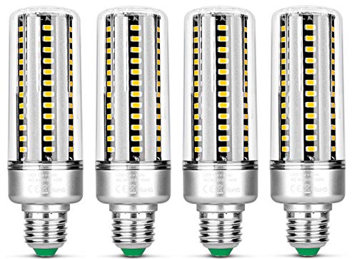 4個入 25W LED 水銀灯/コーン型電球 コーンライト 超高輝度 2000lm(180W水銀灯替わり) E26口金 6000K昼白色 85-265V 倉庫 工場 看板 天井照明 (6000K-昼白色, 25 Watt)
