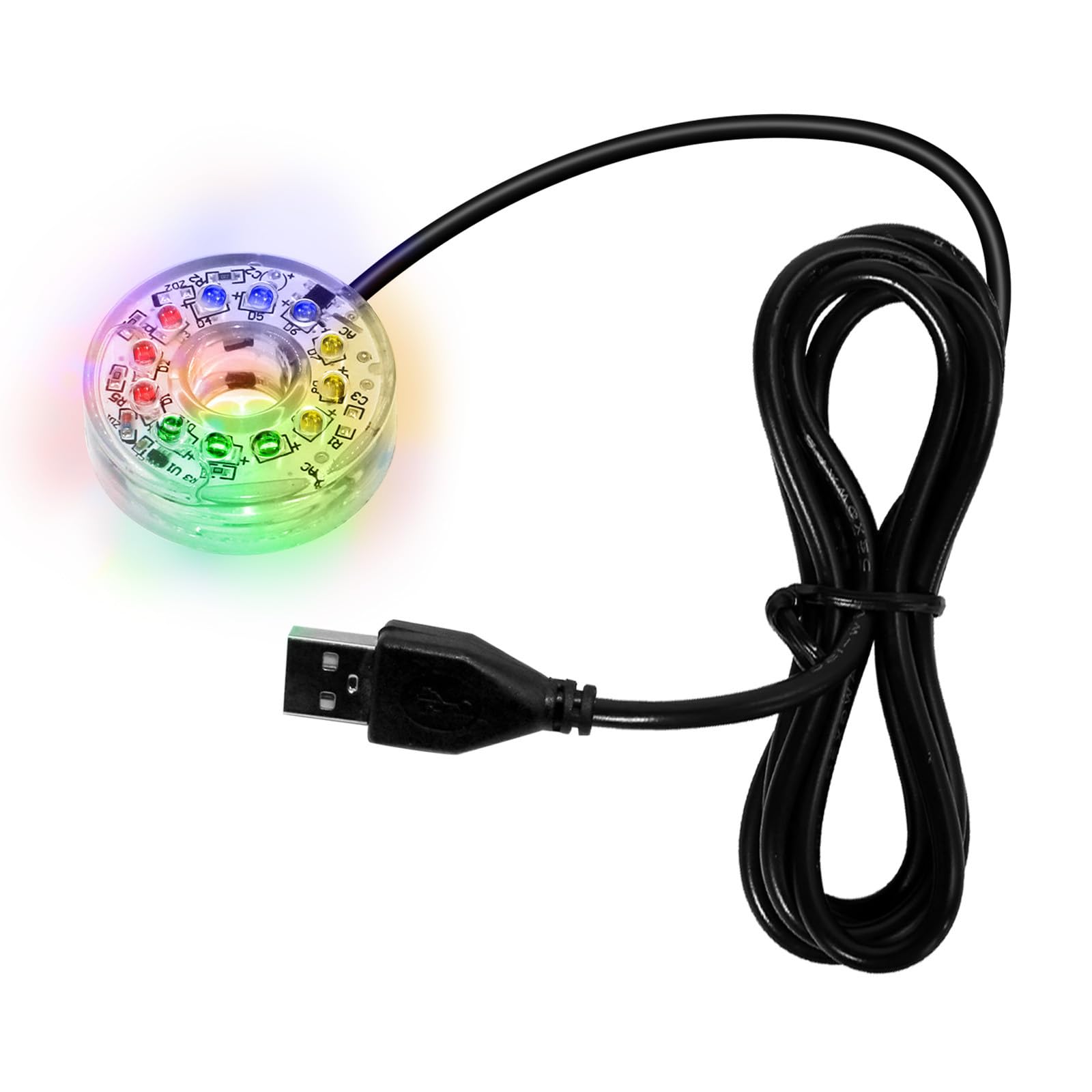 LEDアクアリウムライト カラフルな水中LEDライト 防水 USB水中ライト アクアリウム水槽用