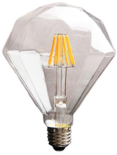 T30 6W LED フィラメント電球 E26口金 2700K暖色ウォームホワイト 110-120V 白熱電球50W形相当 全配光タイプ クラシック レトロ電球 1個入 (透明)