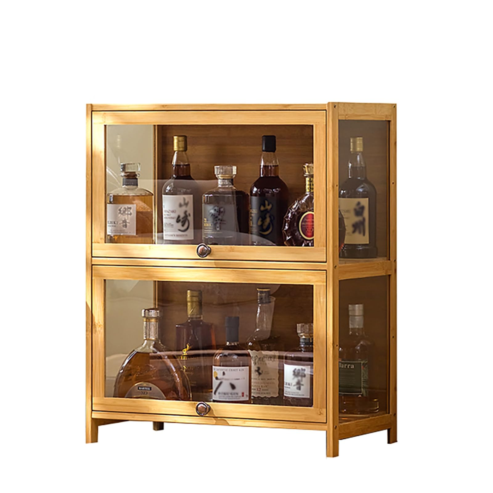 楽天市場】ウイスキー 棚 酒棚 ワインバーキャビネット 大容量 自立式