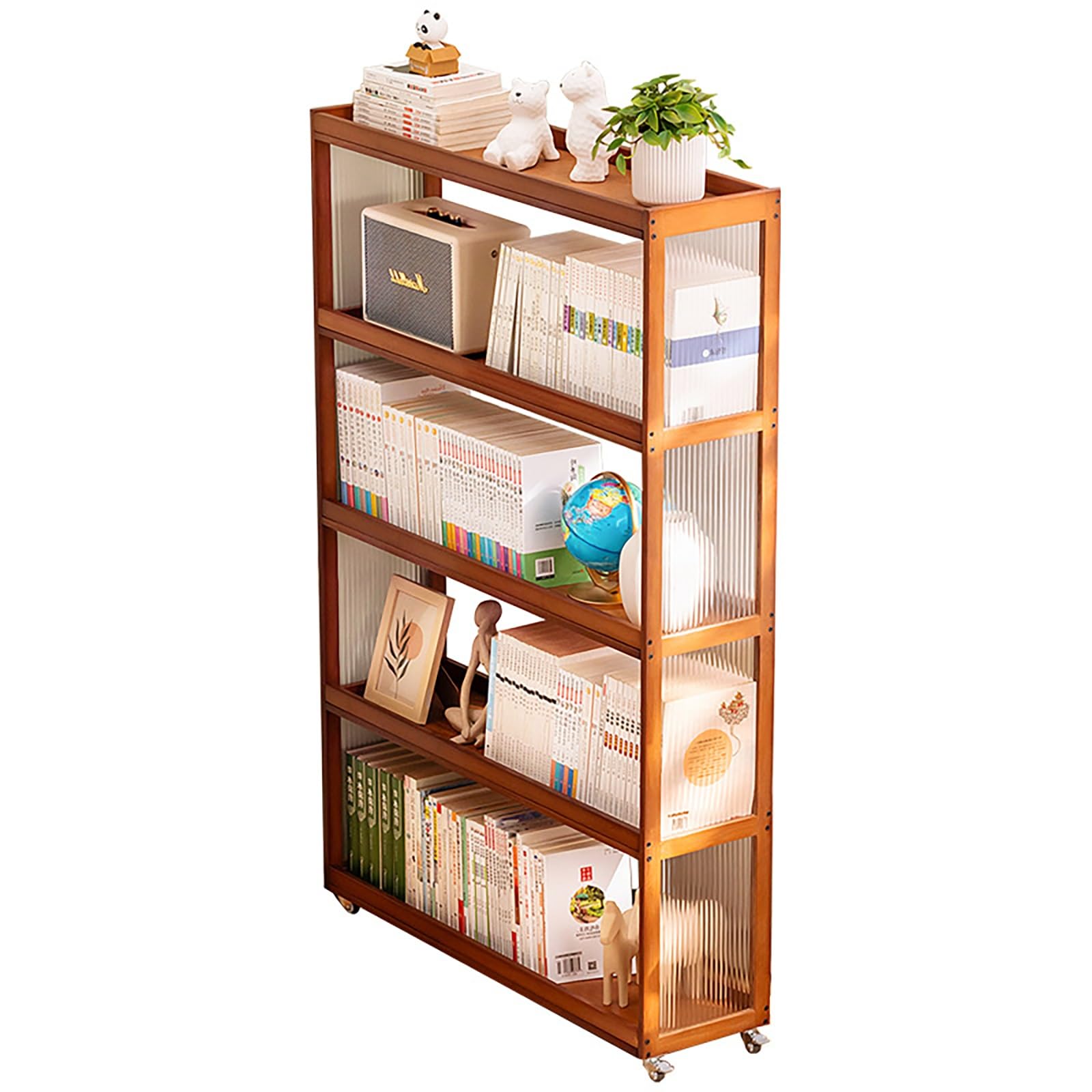 楽天市場】収納家具 マルチ収納ラック (20cm幅) ラック 木製 本棚 組立