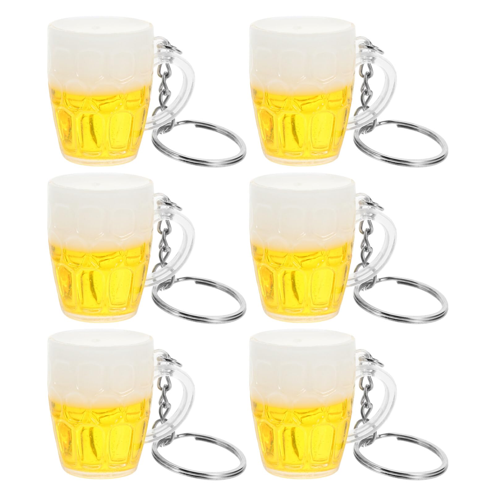 個 ビールジョッキキーホルダー バックパックチャーム ドリンクハンドバッグペンダント ワインボトルチャーム ミニビールジョッキモデル バックパックマグキーホルダー バタービール