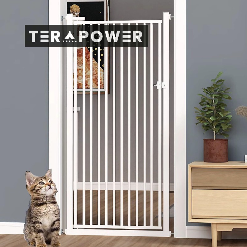ペットゲート ベビーゲート ペットフェンス 猫脱走防止 高さ150cm 取り付け幅72cm 赤ちゃん ペット侵入防止 両開き 犬 猫 半自動ドア 穴開け不要 ゲート 取り付け簡単