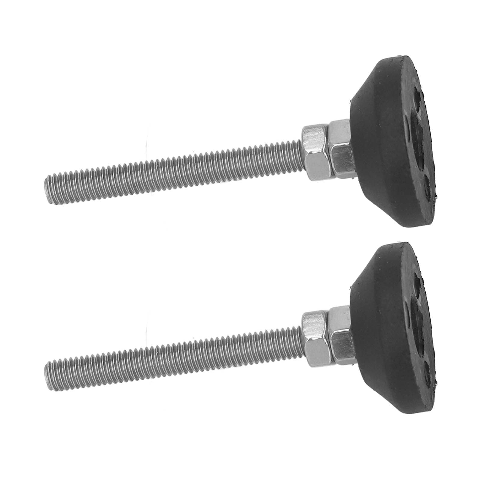 家具保護 レベリングフット 家具用固定脚 2点セット 調整可能 耐荷重10kg M6 50mm高さ 30mmベース直径｜明金万代