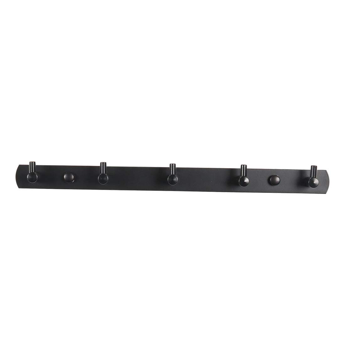 T タオル掛け ステンレス鋼製 ブラック 浴室の壁用 36.5x2.8x3.6cmm ハンガーホルダー バスルームアクセサリー 5フック おしゃれ ホーム キッチン｜明金万代 8,284円