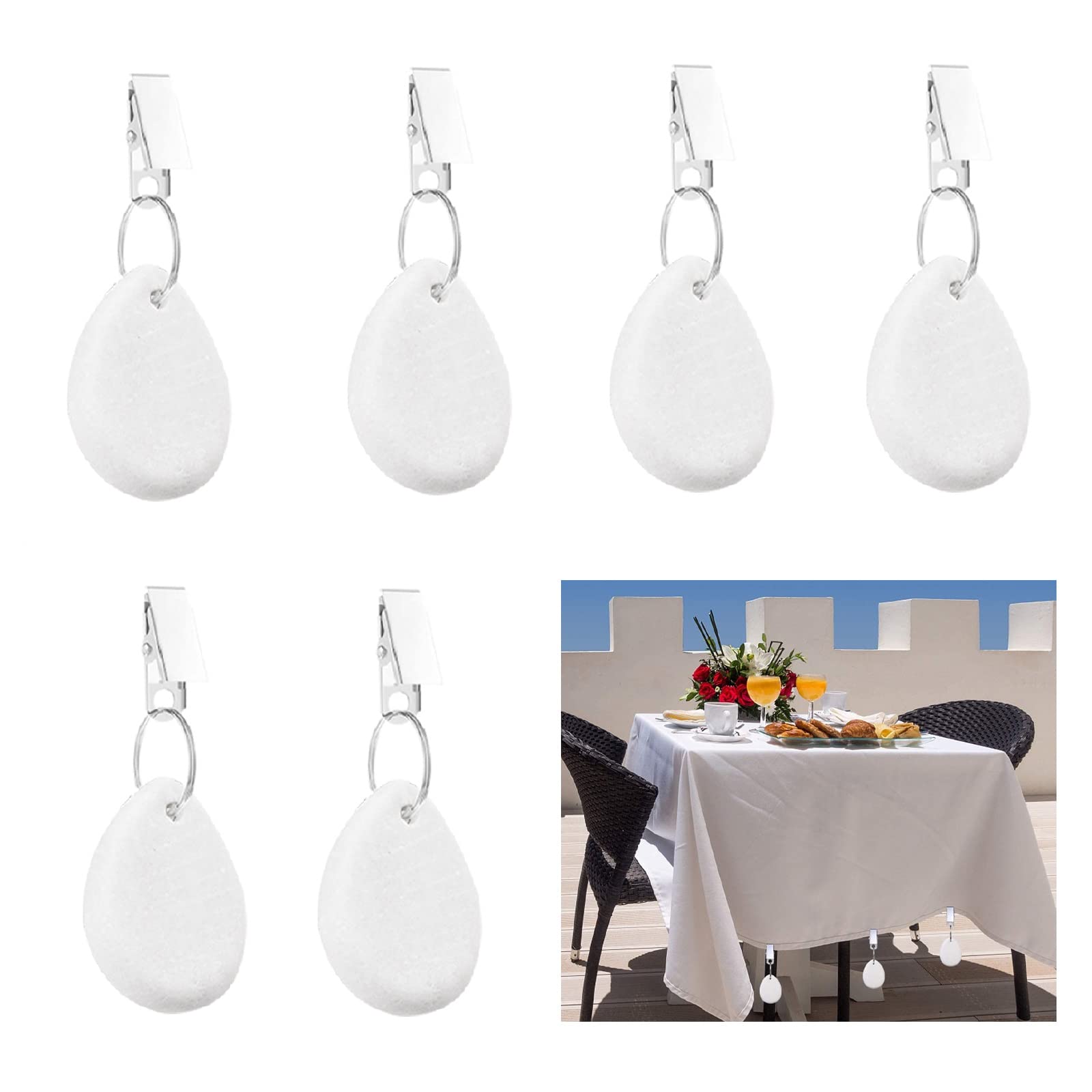 楽天市場】テーブルクロスウェイトクリップ、6個テーブルクロス