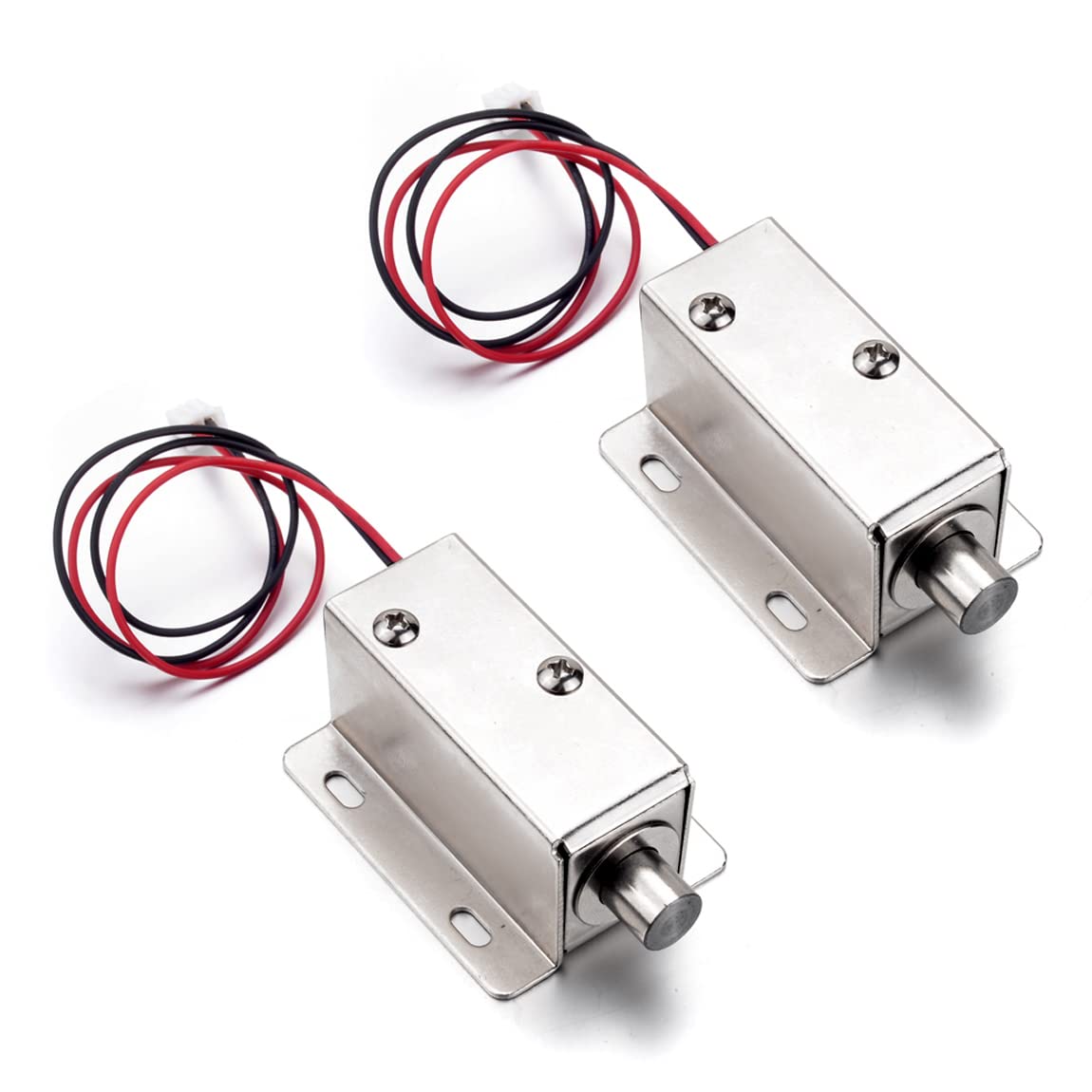 電磁ソレノイドロック 収納家具部屋の入り口抽き出し用 DC 12V 0.8A か細いひな型鍵を掛ける (55X42X27粍) 2個