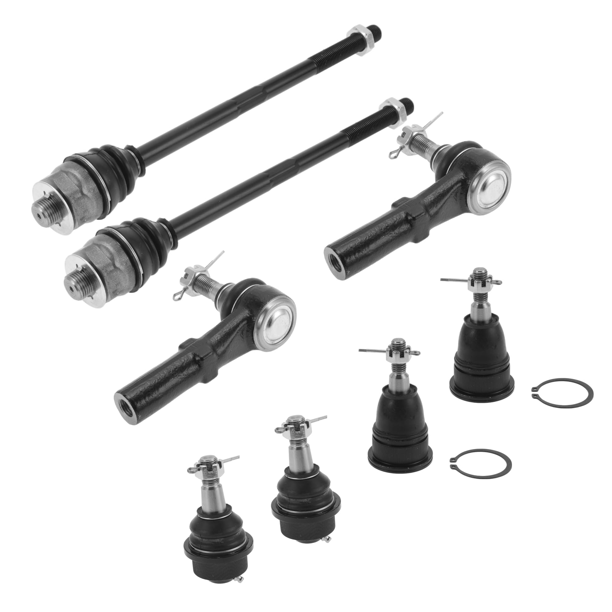 T シボレーに対応シルバラード2500 2001-2004用のフロントサスペンションキットインナーアウタータイロッドエンドアッパーロワーボールジョイント8個 GMCに対応シエラ3500 2001-2006用