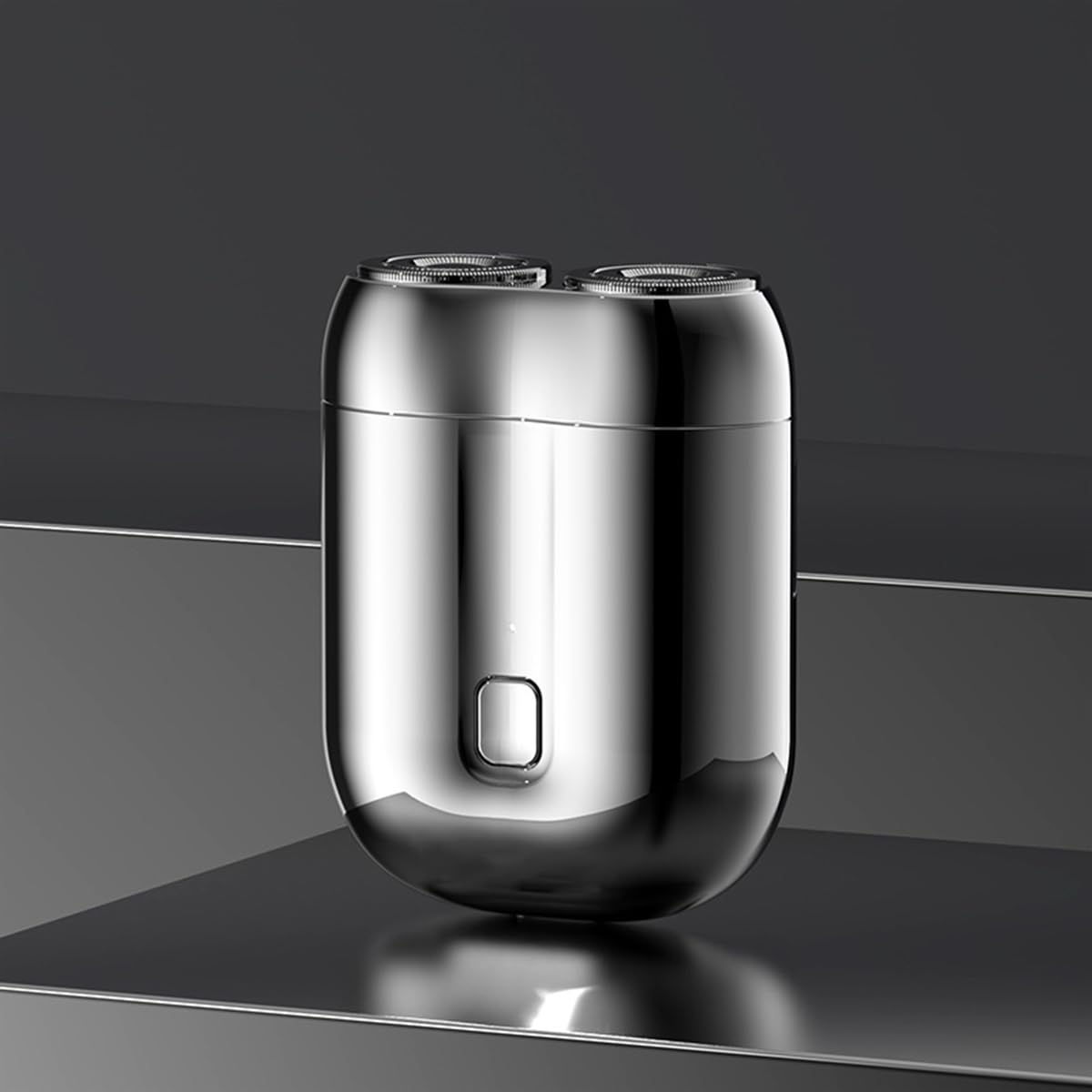 ミニダブルヘッド式電気シェーバー Type-C急速充電 IPX7防水 軽量 ダブルヘッド電気シェーバー ミニ電気シェーバー 電動シェーバー 持ち運び便利 電気シェーバー磁気吸着 ヘッド 水洗い可能 ポータブル (グリーン)