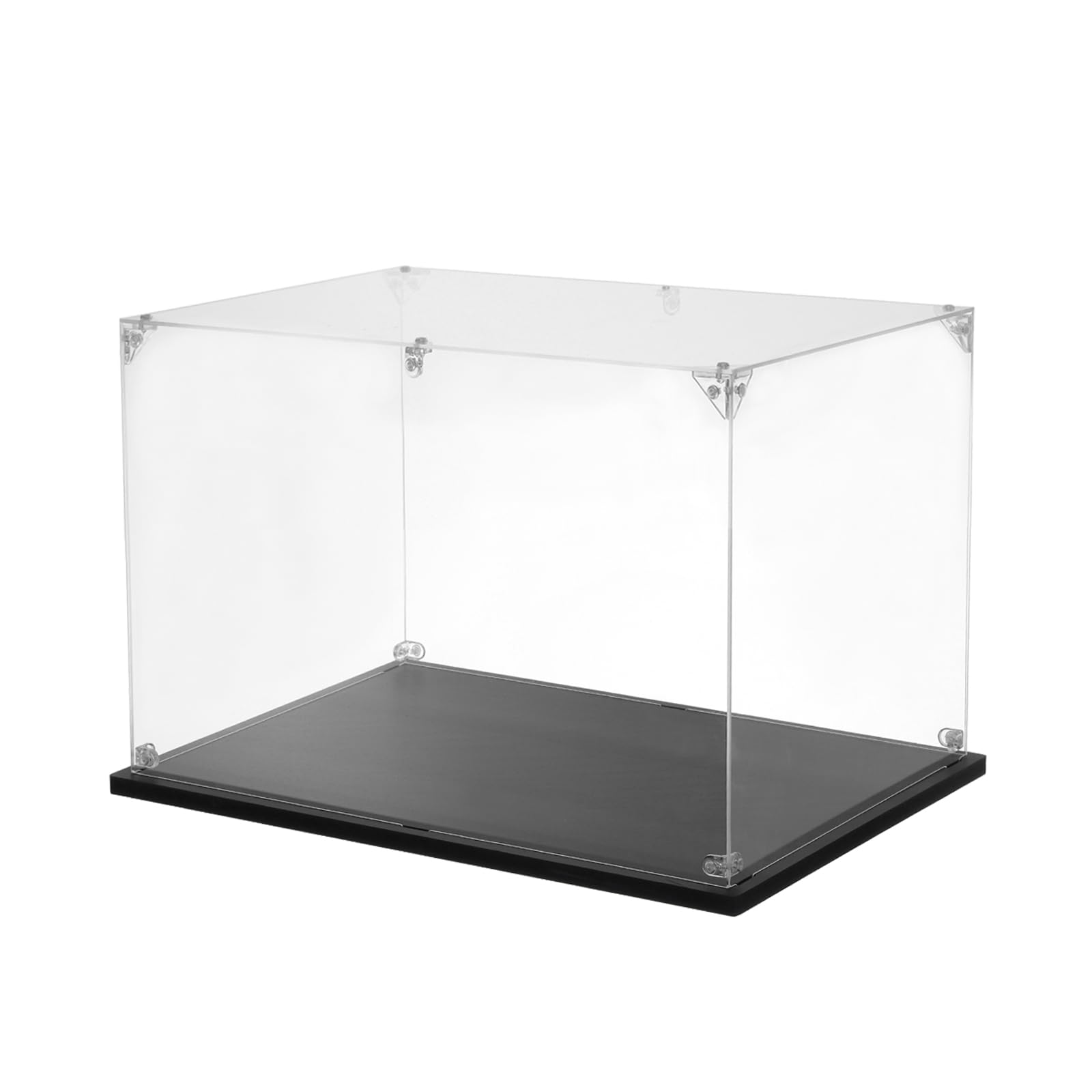 Tアクリルディスプレイケース 25x25x10cm クリアディスプレイボックス 組み立て式防塵ディスプレイボックス 収納オーガナイザー コレクターアクションフィギュア用