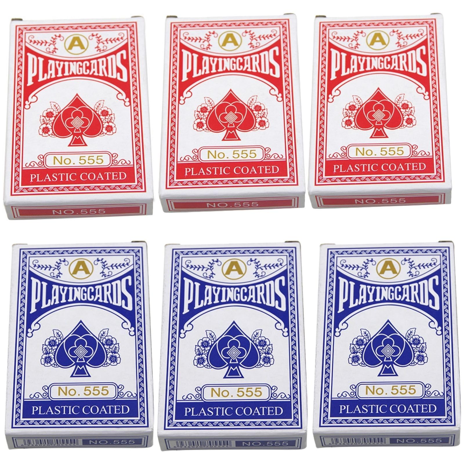 楽天市場】6パックセット トランプ 紙 バカラ ポーカー ブラック