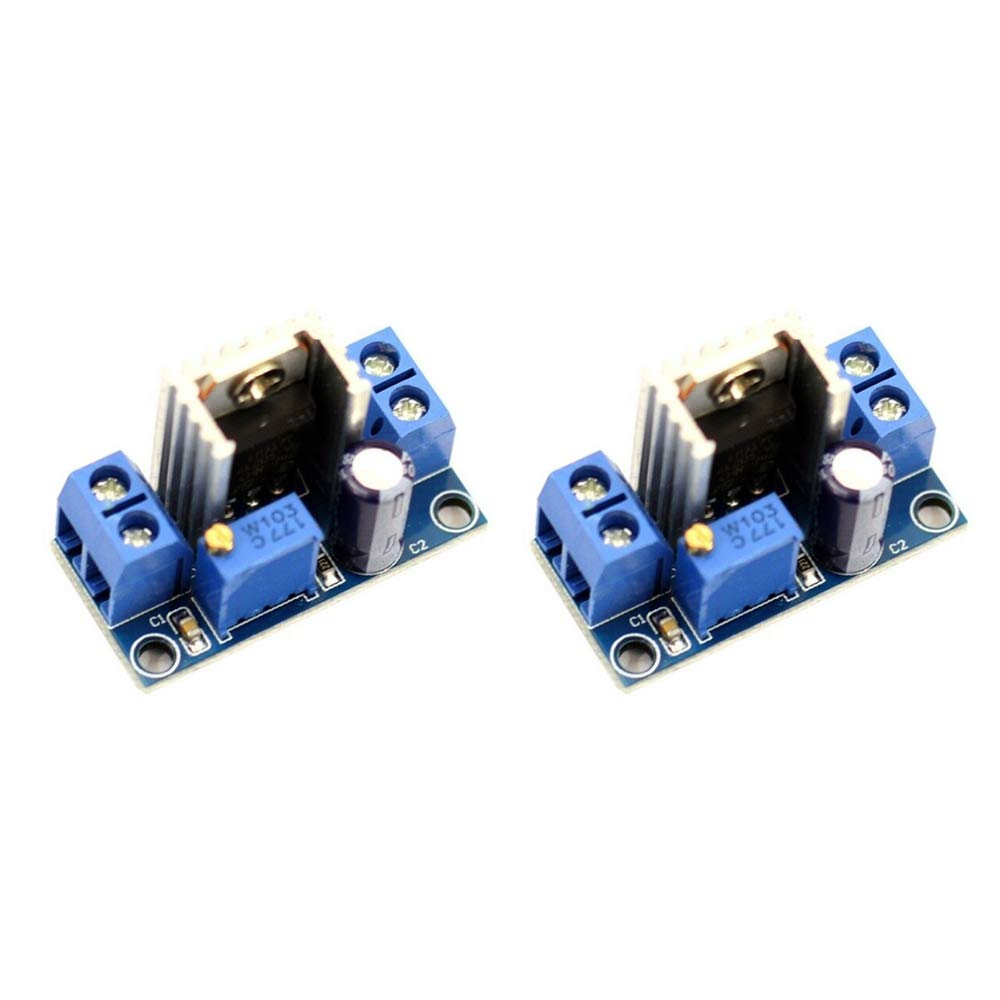 LM317 DC-DCコンバーター バックステップダウン回路基板モジュール リニアレギュレータ 調節可能な電圧レギュレータ電源 2個｜明金万代
