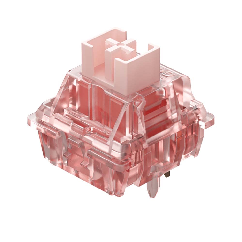 Ink v2 ブラック 潤滑済み 5ピン リニアスイッチ 60g フォース DIY メカニカル キーボードスイッチ (108個 ピンクインク v2)