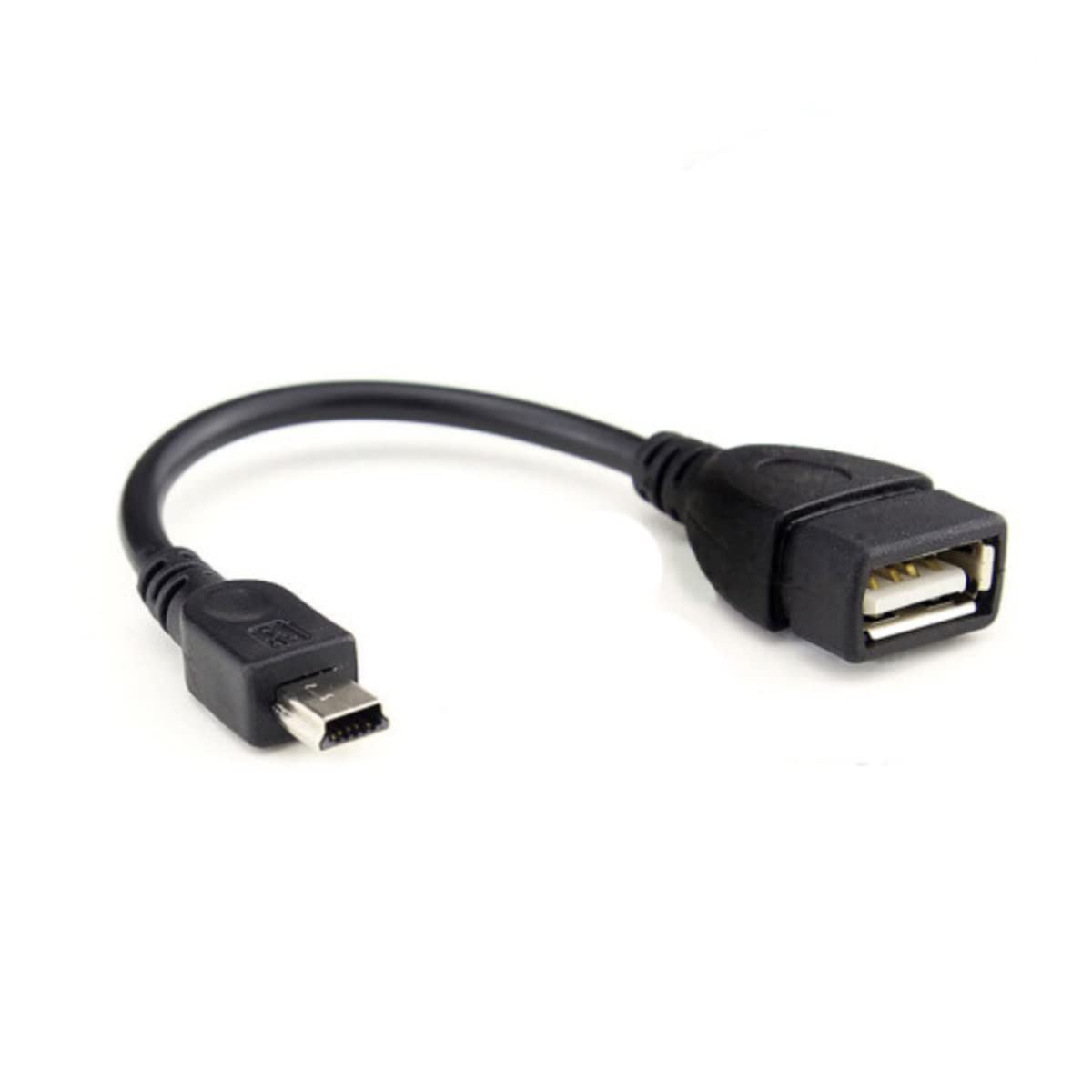 ミニUSB OTGケーブル USB AメスからミニUSB B 5ピンオスアダプターケーブル デジタルカメラ用