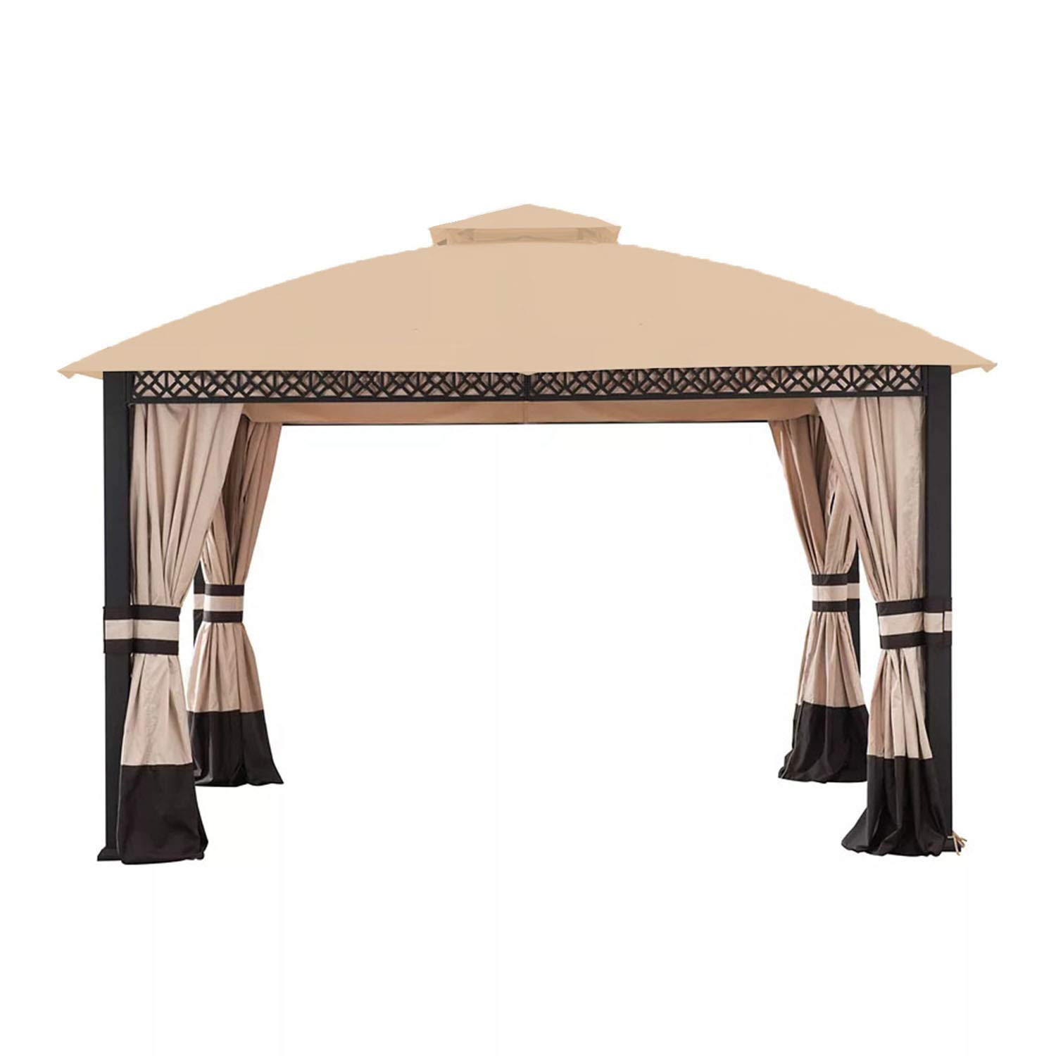 交換用キャノピートップカバー ファブリックトップ Gazebo A101014701に対応 - リップロック 350｜明金万代