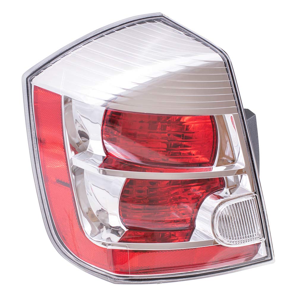 取り替えっこ用１番ウッド テールランプ 尻っ方照明ランプ クロームベゼル付き添い人 2007-2009 Sentra 26555ET00Bに相応う