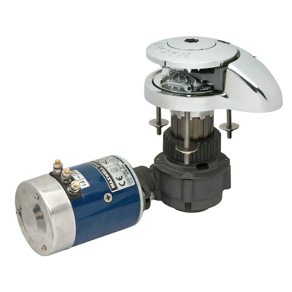 maxwell rc8612v 12 v vertical windlass 0.25 インチ。チェーン店0.5。縄索 日用品雑貨・文房具・手芸-その他