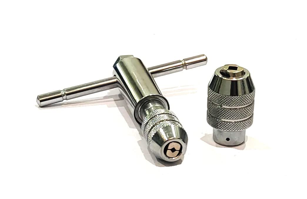 ハンドタップレンチ II ラチェットスタイル II 交換可能なヘッド II 容量 1/8インチから1/4インチ (M3~M6) &amp; 1/4インチから1/2インチ (M6~M12)｜明金万代