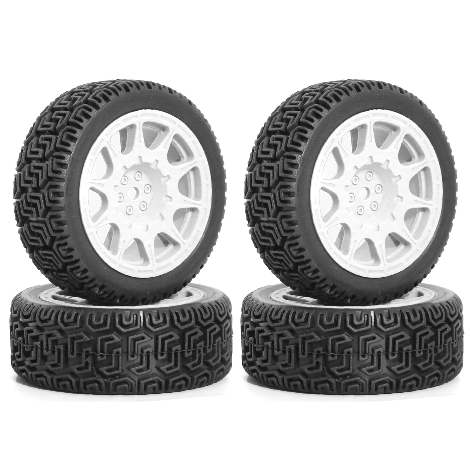 タイヤとホイール 1/10 RC オンロード ツーリング ドリフトカー HSP タミヤ XV01 TT01 TT02 HPI 京商 FAZER MK2 /12mm 六角|明金万代