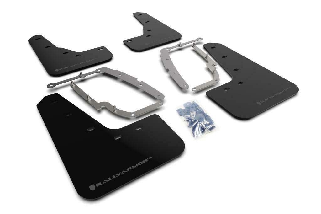 マッドフラップ ダークグレーロゴ付き添い人 17+ Tesla Model 3 UR MF62-UR-BLK/DGRYに相応う