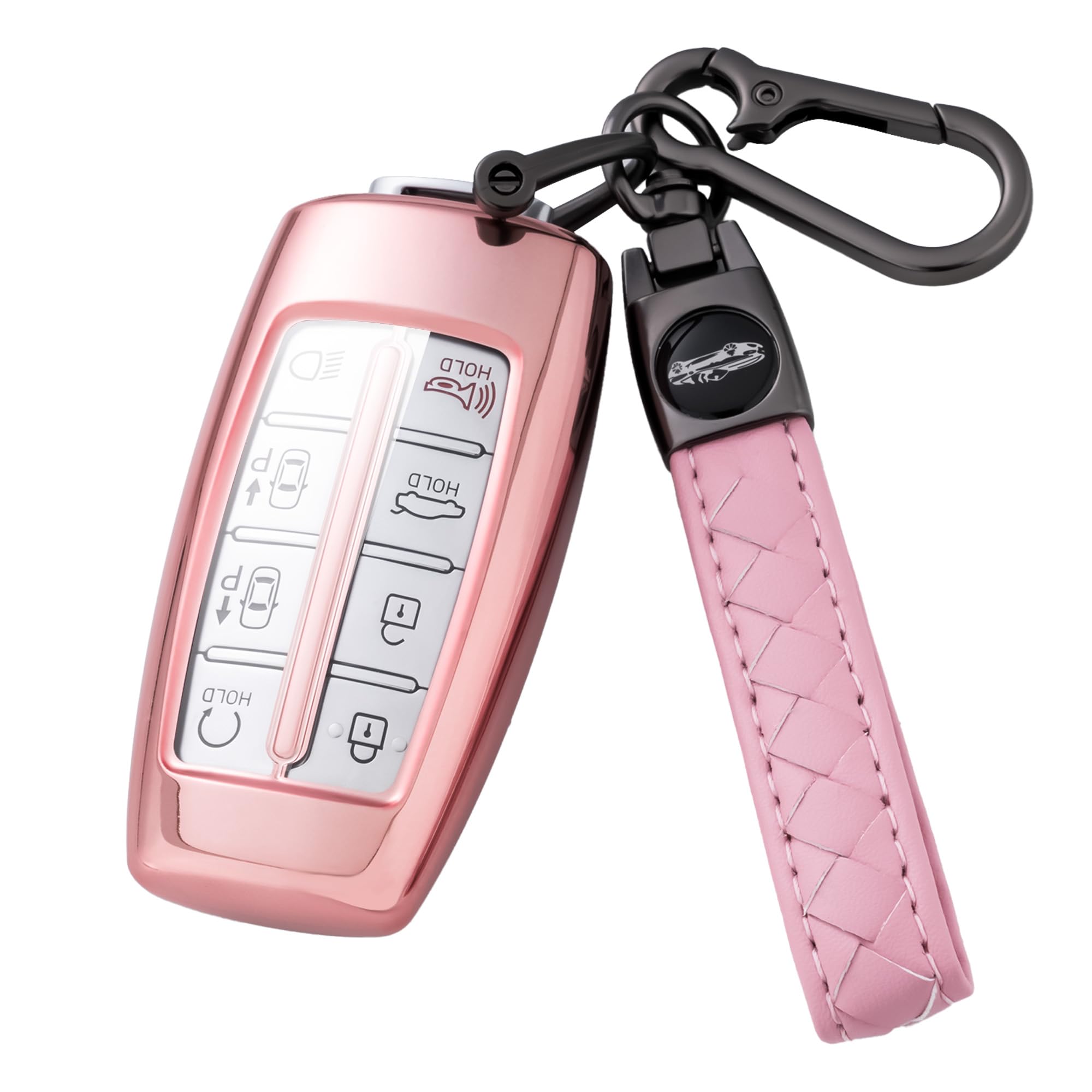 ジェネシス用フレンセント キーフォブカバー 仄めかしチェーン店付き添い人 Genesis G70 G80 G90 GV70 GV80 GV90用 日用品雑貨・文房具・手芸-その他